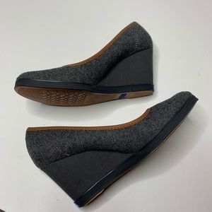 Keds gray wedges sz 7.5